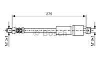 BOSCH Bremsschläuche 1 987 476 649 Bremsschlauch BMW,7 E38,Z8 E52