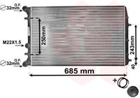 vanwezel Radiateur VAN WEZEL, u.a. für Skoda, VW