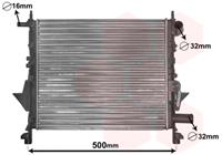 vanwezel Kühler, Motorkühlung Van Wezel 43002217