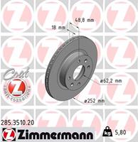 Bremsscheibe 'COAT Z' | Zimmermann (285.3510.20)