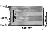 vanwezel Radiateur VAN WEZEL, u.a. für VW, Skoda, Seat