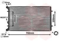 vanwezel Radiateur VAN WEZEL, u.a. für Audi, VW, Skoda, Seat