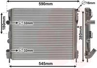 nissan RADIATEUR BENZINE 1.2 8V met AIRCO 43002272