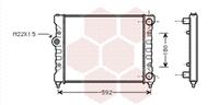 vanwezel Kühler, Motorkühlung Van Wezel 49002024