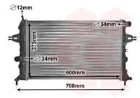 opel RADIATEUR BENZINE 1.4 1.6 en 1.8