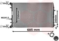 vanwezel Kühler, Motorkühlung Van Wezel 76002008