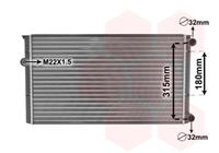 volkswagen RADIATEUR BENZINE 1.6 8V met AIRCO