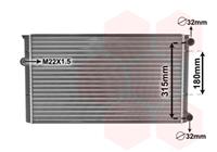 Volkswagen RADIATEUR BENZINE 1.6 8V met AIRCO vanaf94