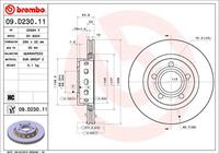 Remschijf COATED DISC LINE BREMBO, Remschijftype: Binnen geventileerd, u.a. für Audi, VW