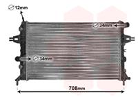 opel RADIATEUR BENZINE 1.4 / 1.6 / 1.8 AT met AIRCO