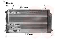 Audi RADIATEUR BENZINE 1.6 / 1.6i / 2.0 MT met AIRCO