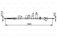 BOSCH Handbremsseil 1 987 482 438 Bremsseil,Seilzug Feststellbremse TOYOTA,AURIS NRE15_, ZZE15_, ADE15_, ZRE15_, NDE15_,AURIS NZE18_, ZRE18_