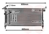 opel RADIATEUR BENZINE 1.4 AT zonder AIRCO