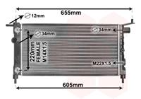 opel RADIATEUR BENZINE 1.4 AT zonder AIRCO 37002184