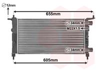 opel RADIATEUR BENZINE 1.0 / 1.2 zonder AIRCO