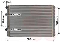 Volkswagen RADIATEUR DIESEL 1.9 Diesel Mot AEF MT zonder AIRCO 58002130