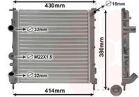 renault RADIATEUR BENZINE 1.2 8V zonder AIRCO 3/98-12/98 43002261