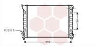 Volkswagen RADIATEUR BENZINE 1800 -AUTO zonder AIRCO 58002071