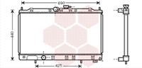 mitsubishi Radiateur Benzine 2,0/2,4/2,5 -auto +/-airc 32002122