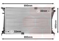 vanwezel VAN WEZEL Wasserkühler 43002490 Kühler,Motorkühler OPEL,RENAULT,NISSAN,VIVARO Kasten F7,VIVARO Combi J7,VIVARO Pritsche/Fahrgestell E7