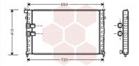peugeot RADIATEUR BENZINE -5/99 2.0i Turbo/Coupe MT 40002176