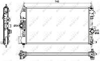 Radiateur NRF, u.a. für Vauxhall, Opel, Chevrolet