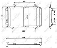 Radiateur NRF, u.a. für Peugeot, Alfa Romeo, Fiat, Citroën, ARO