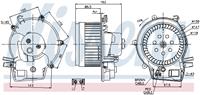 Interieurventilatie NISSENS, Diameter (mm)156mm, Spanning (Volt)12V, u.a. für Mercedes-Benz