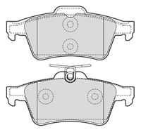 Bremsbelagsatz, Scheibenbremse Hinterachse Valeo 301783