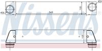 Intercooler, inlaatluchtkoeler NISSENS, u.a. für BMW