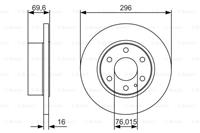 BOSCH Bremsscheiben 0 986 479 A51 Scheibenbremsen,Bremsscheibe IVECO,DAILY IV Kasten/Kombi,DAILY IV Pritsche/Fahrgestell,DAILY V Kasten/Kombi