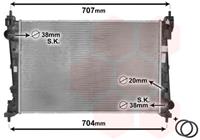 vanwezel Radiateur VAN WEZEL, u.a. für Fiat, Opel, Lancia, Alfa Romeo, Abarth