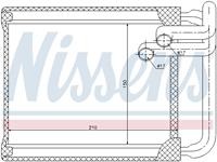 Kachelradiateur, interieurverwarming NISSENS, u.a. für KIA, Hyundai