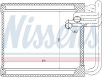 Kachelradiateur, interieurverwarming NISSENS, u.a. für KIA, Hyundai