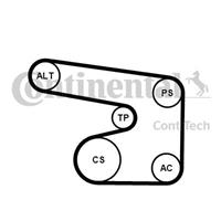 continentalctam Poly V-riem set CONTINENTAL CTAM, u.a. für Opel, Vauxhall, Daewoo