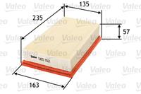 Valeo Luftfilter 585152  RENAULT,NISSAN,KOLEOS HY_,QASHQAI / QASHQAI +2 J10, JJ10,X-TRAIL T31