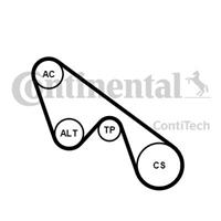 continentalctam Poly V-riem set CONTINENTAL CTAM, u.a. für Lancia, Fiat, Opel, Alfa Romeo, Abarth