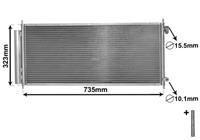 honda Airco condensor JAZZ 12i/13i MT/AT 04- 25005222