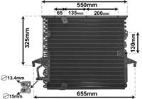 bmw Airco Condensor 316 / 318 /320 / 325 -92