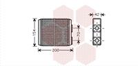 vanwezel Kachelradiateur, interieurverwarming VAN WEZEL, u.a. für Opel