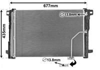 mercedes Condensor Mbw204 C-kl/glk 07-