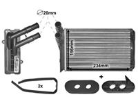 Kachelradiateur, interieurverwarming VAN WEZEL, u.a. für VW, Skoda, Seat, Audi