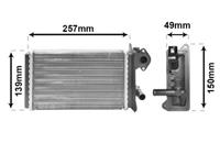 vanwezel Wärmetauscher, Innenraumheizung Van Wezel 58006062