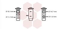 vanwezel VAN WEZEL Expansionsventil 30001461 Expansionsventil, Klimaanlage MERCEDES-BENZ,C-CLASS W203,A-CLASS W169,B-CLASS W245,C-CLASS T-Model S203,VIANO W639