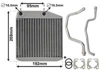 vanwezel Kachelradiateur, interieurverwarming VAN WEZEL, u.a. für Fiat, Opel, Alfa Romeo, Peugeot, Abarth, Citroën