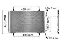 citroen Airco Condensor 1.4 16v / 1.6 16v 09005230