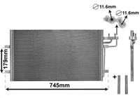 vanwezel Condensor, airconditioning VAN WEZEL, u.a. für Ford