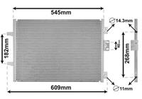 renault AIRCO CONDENSOR 1.5 DCi 59Kw 514x380