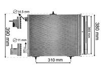 citroen CONDENSOR 207