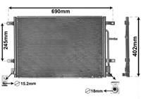 vanwezel VAN WEZEL Klimakondensator 03005238 Kondensator,Klimakühler AUDI,SEAT,A4 Avant 8ED, B7,A4 Cabriolet 8H7, B6, 8HE, B7,A4 8EC, B7,EXEO ST 3R5,EXEO 3R2